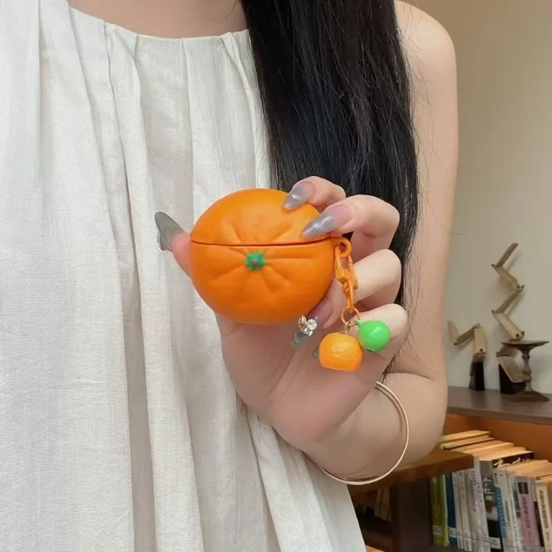 Orange Fruit AirPods Charger Case Cover