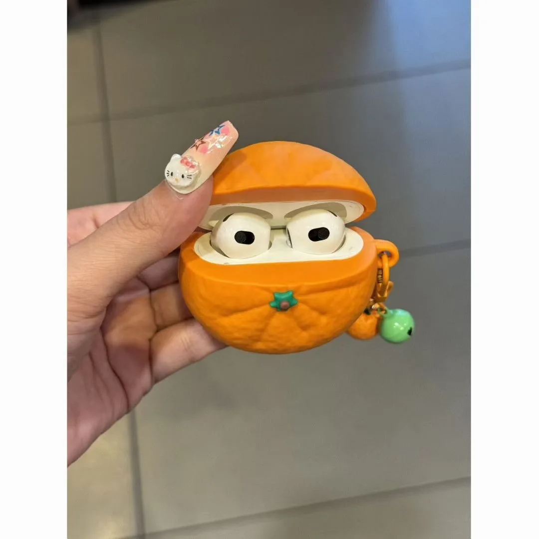 Orange Fruit AirPods Charger Case Cover