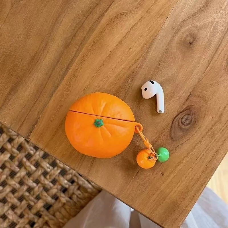 Orange Fruit AirPods Charger Case Cover