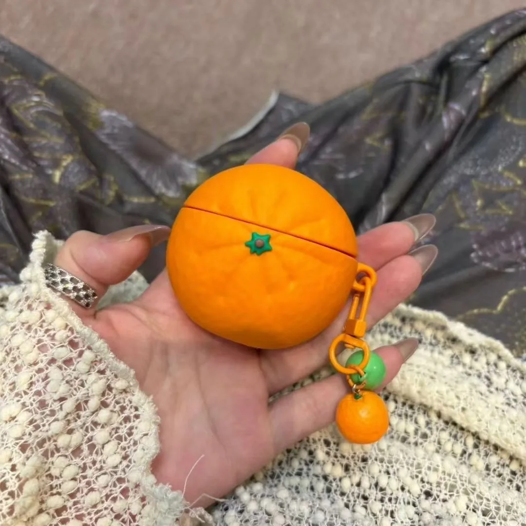Orange Fruit AirPods Charger Case Cover