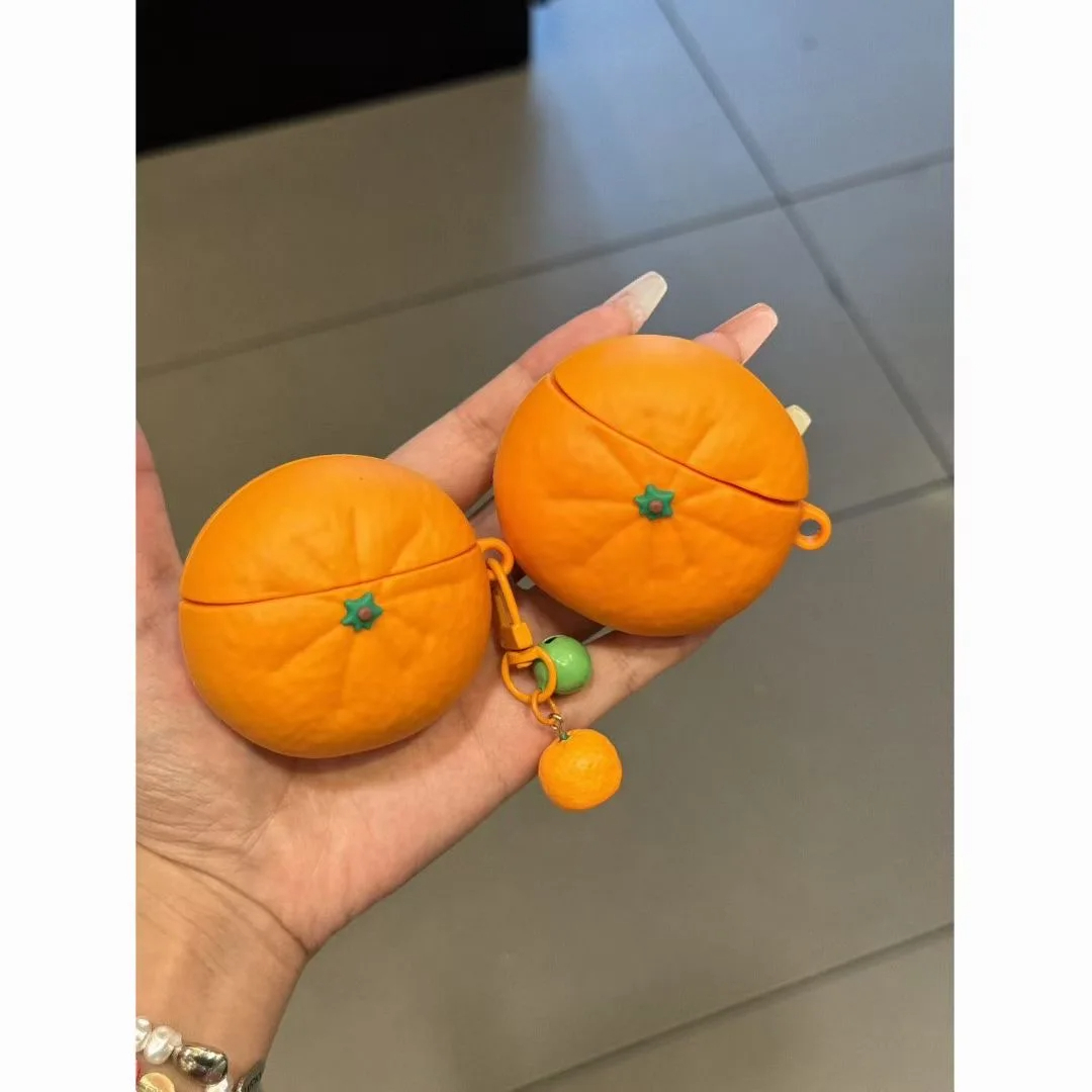 Orange Fruit AirPods Charger Case Cover