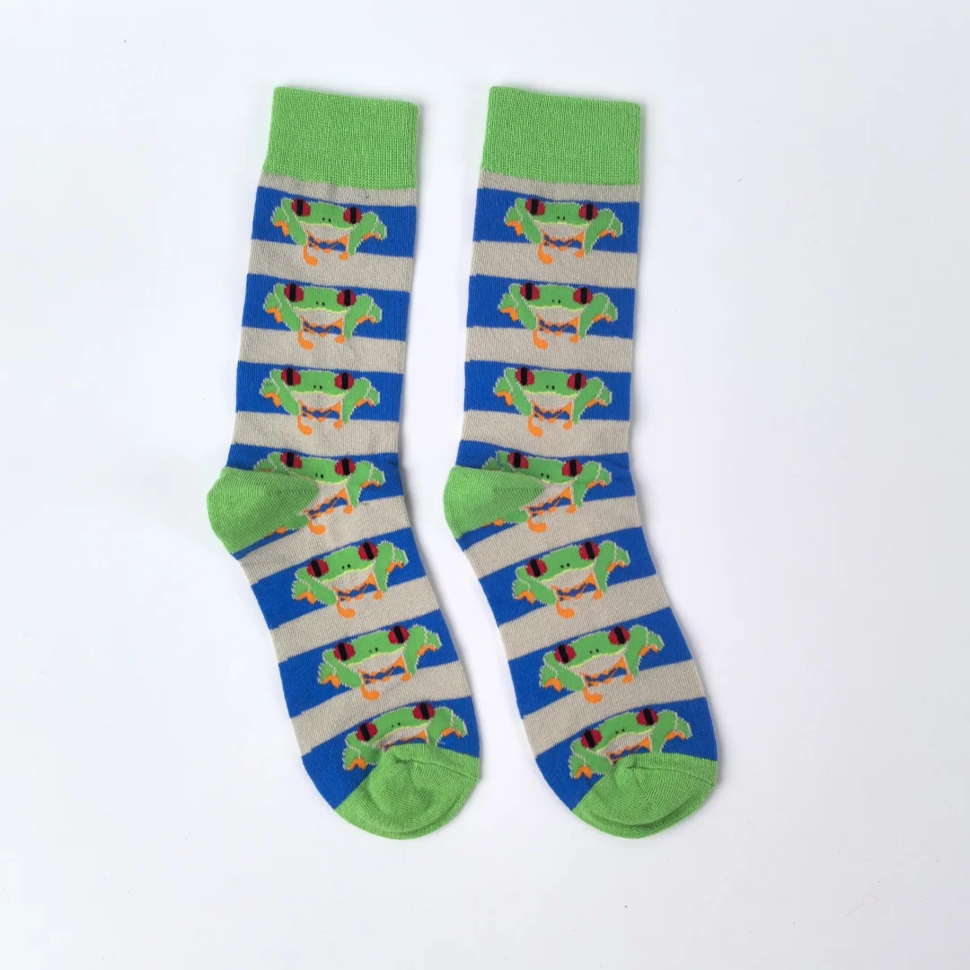 Funfair Animal Crew Socks (3 Designs) - Ice Cream Cake