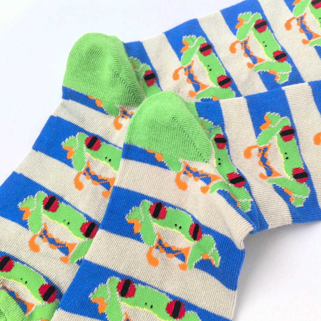 Funfair Animal Crew Socks (3 Designs) - Ice Cream Cake