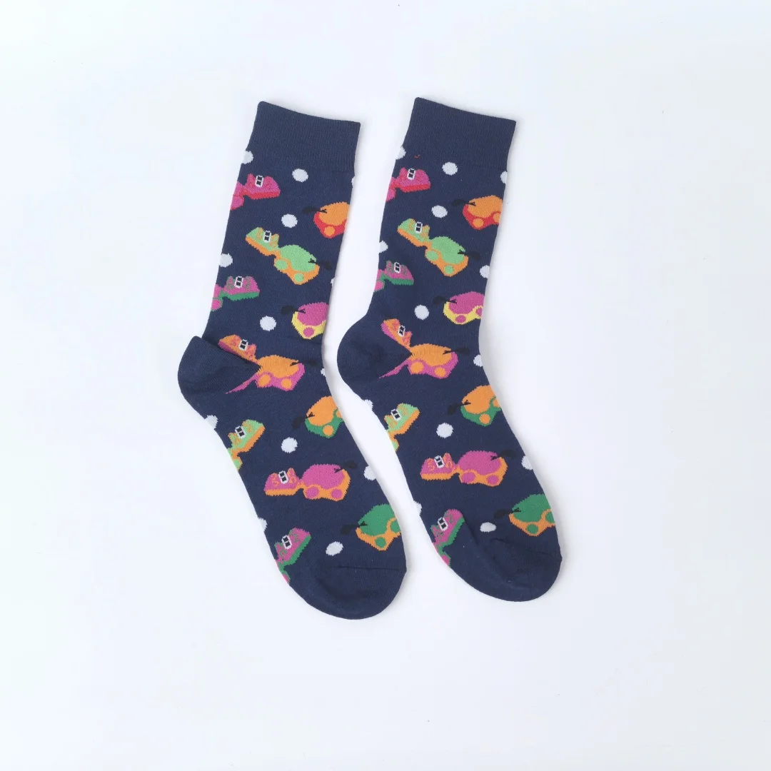 Funfair Animal Crew Socks (3 Designs) - Ice Cream Cake