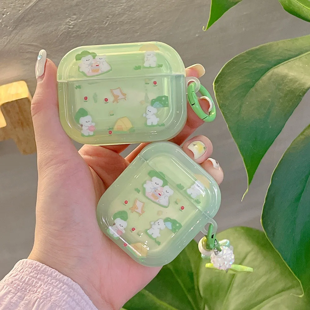 Kitty and Puppy Picnic AirPods Charger Case Cover (2 Designs)