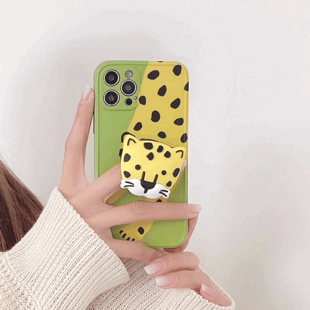 3D Leopard iPhone Case