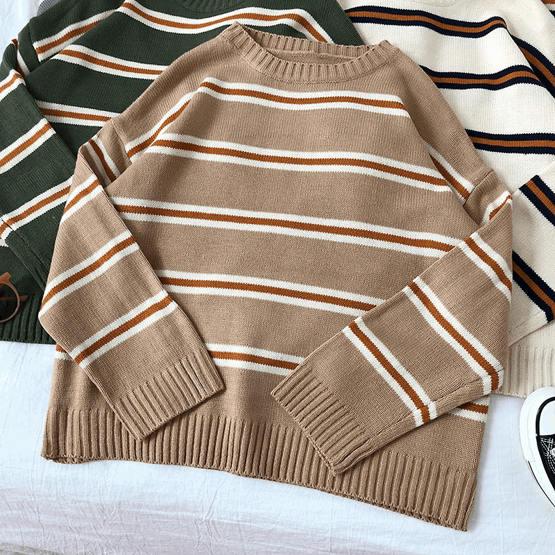 90s Stripe Knit Jumper (5 colours)