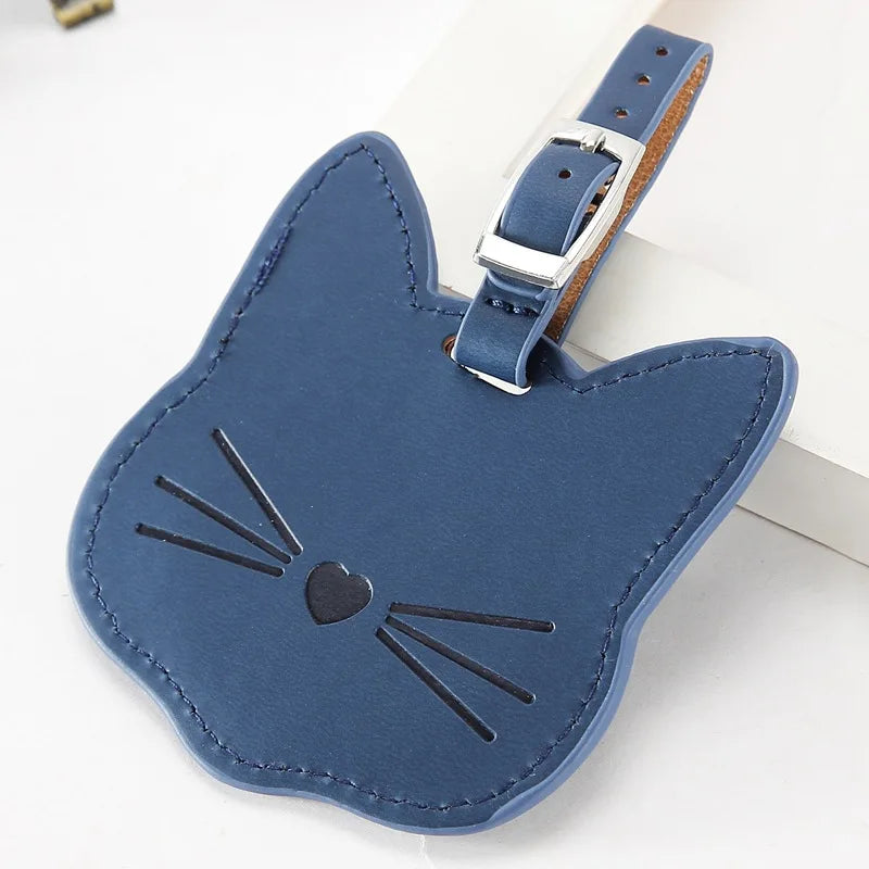 Cat Face Luggage Tag (5 Colours) - Ice Cream Cake