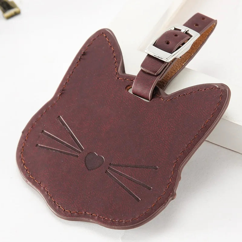 Cat Face Luggage Tag (5 Colours) - Ice Cream Cake