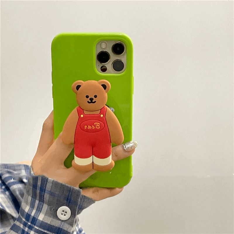 3D Dungaree Bear iPhone Case