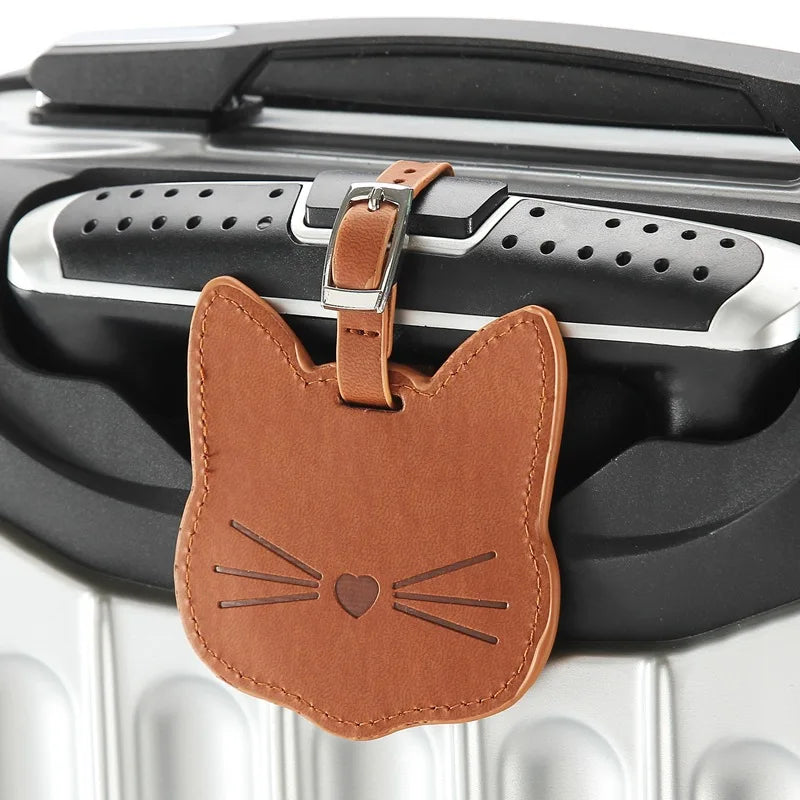 Cat Face Luggage Tag (5 Colours) - Ice Cream Cake