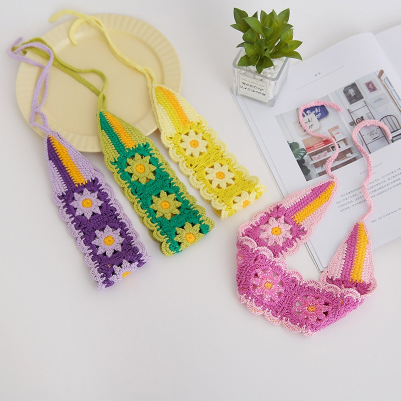 Pop Colour Crochet Flower Headband (6 Colours)