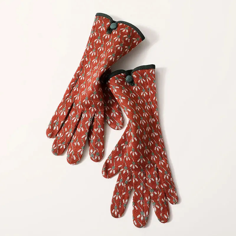 Nordic Pattern Gloves - Ice Cream Cake