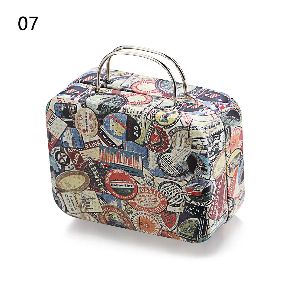 Kitschy Mini Vintage Lugagge Storage Tin