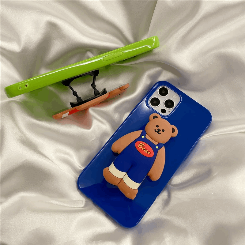 3D Dungaree Bear iPhone Case