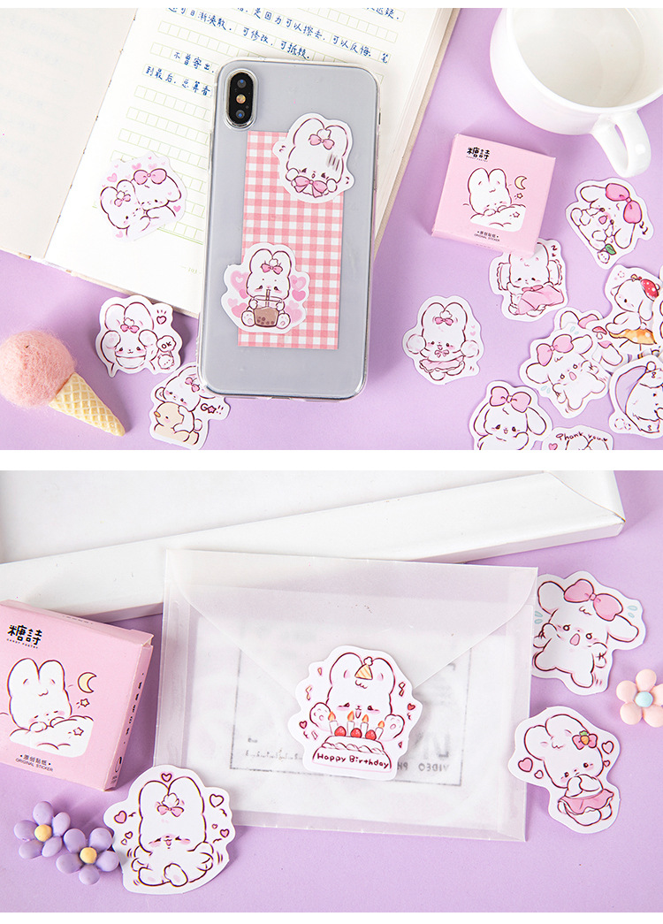 Cutie Bunny Sticker Set (45 Stickers)