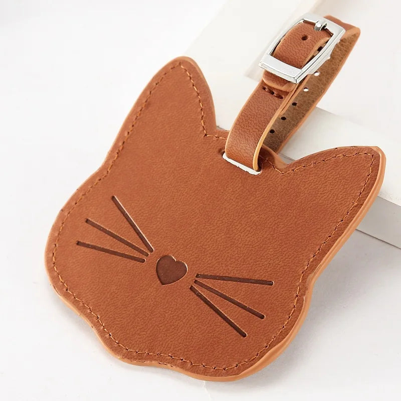 Cat Face Luggage Tag (5 Colours) - Ice Cream Cake