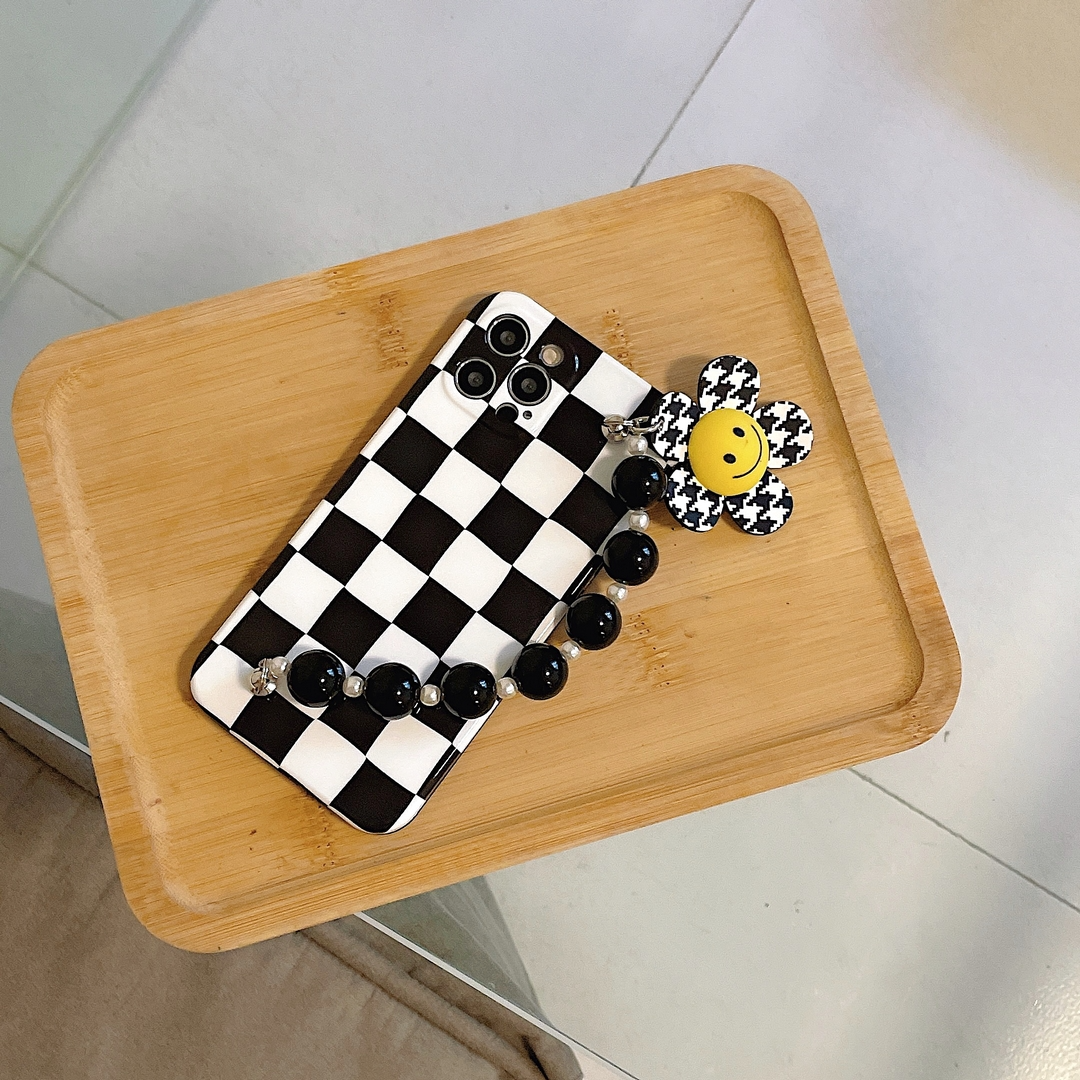 Checkerboard iPhone Case with Wrist Strap (3 Designs)