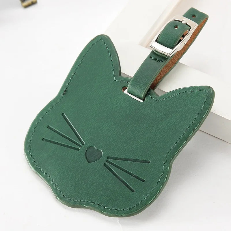 Cat Face Luggage Tag (5 Colours) - Ice Cream Cake
