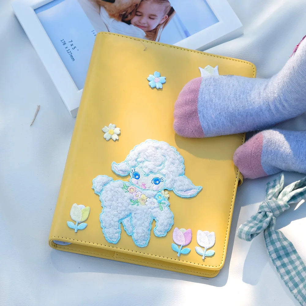 Retro Fluffy Lamb Embroidered Patch
