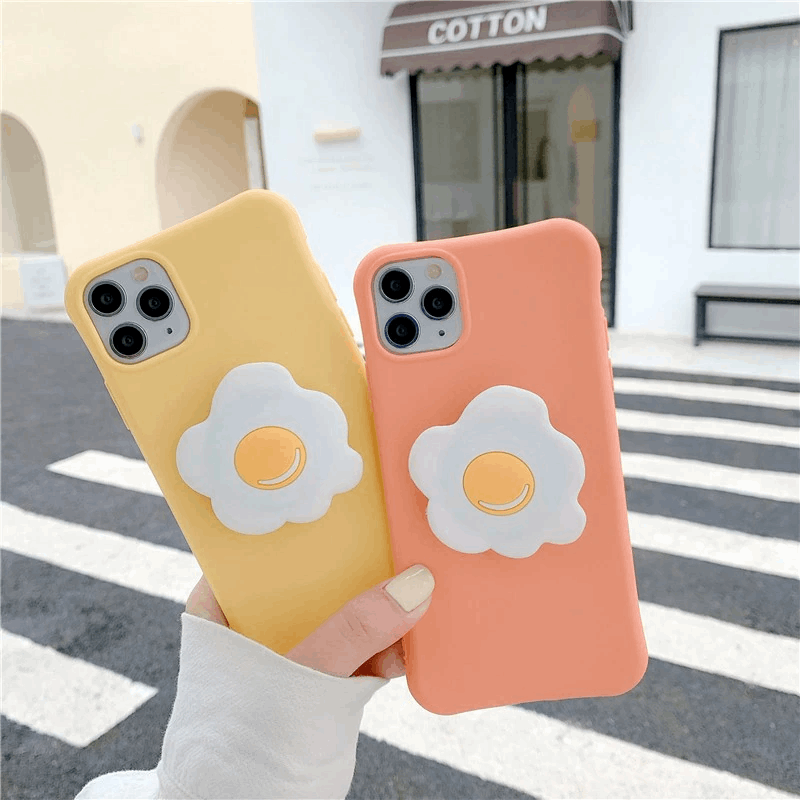 3D Fried Egg iPhone Case (2 Colours)