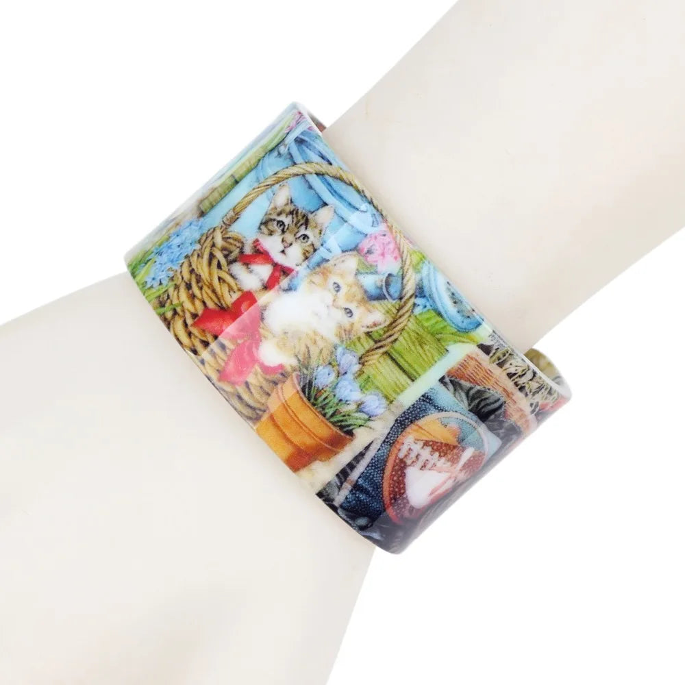 Kitschy Kittens Picture Bangle