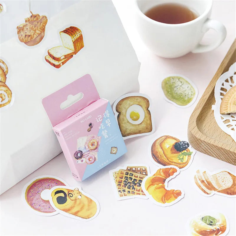 Kawaii Pastry Theme Sticker Set (46 Stickers)