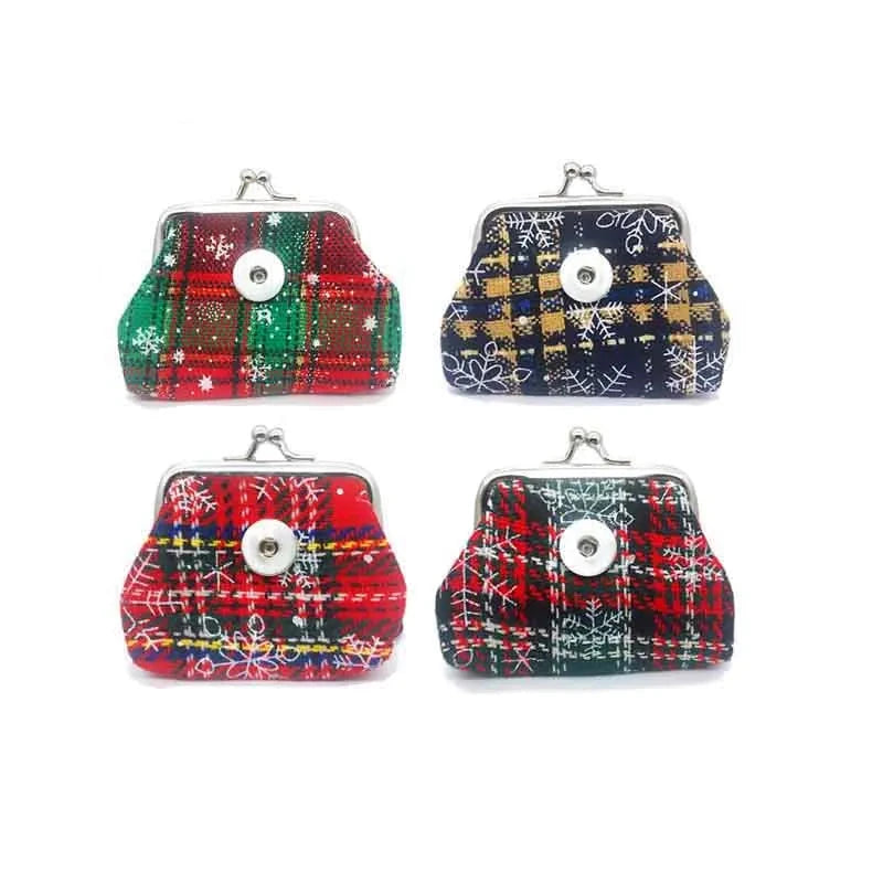 Christmas Mini 023 Fabric 18mm Snap Button Kids Women Bag Charms Multifunction Keyring Key Rings Purse jewelry 9cm*7cm*7cm - Ice Cream Cake