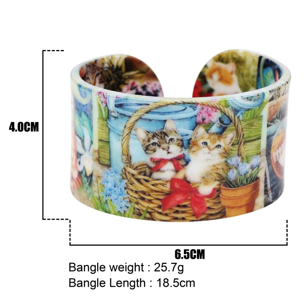 Kitschy Kittens Picture Bangle