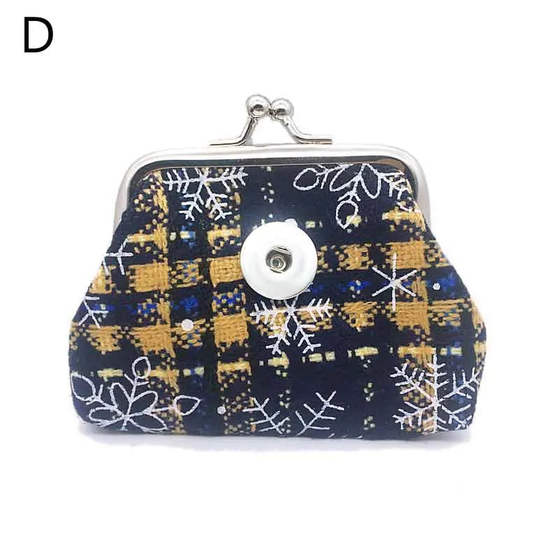Christmas Mini 023 Fabric 18mm Snap Button Kids Women Bag Charms Multifunction Keyring Key Rings Purse jewelry 9cm*7cm*7cm - Ice Cream Cake