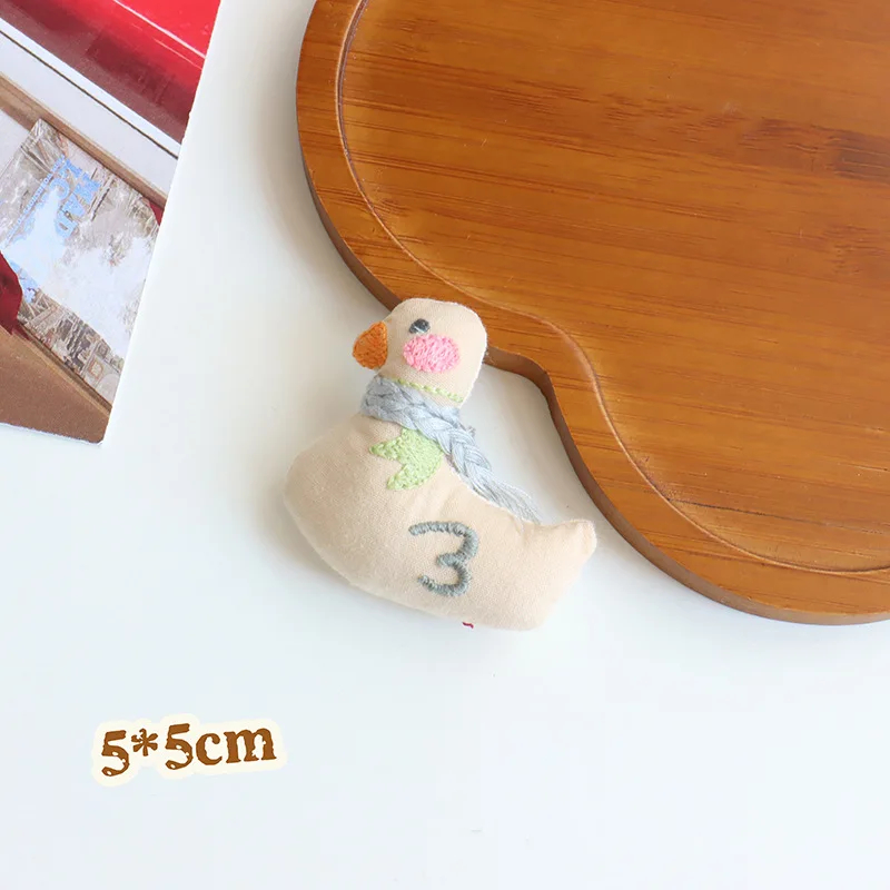 Whimsical Linen Character Brooch (19 Designs) - Ice Cream Cake