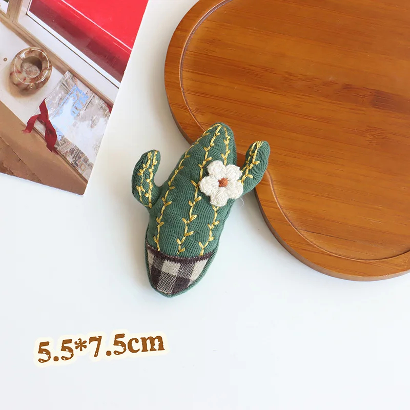 Whimsical Linen Character Brooch (19 Designs) - Ice Cream Cake