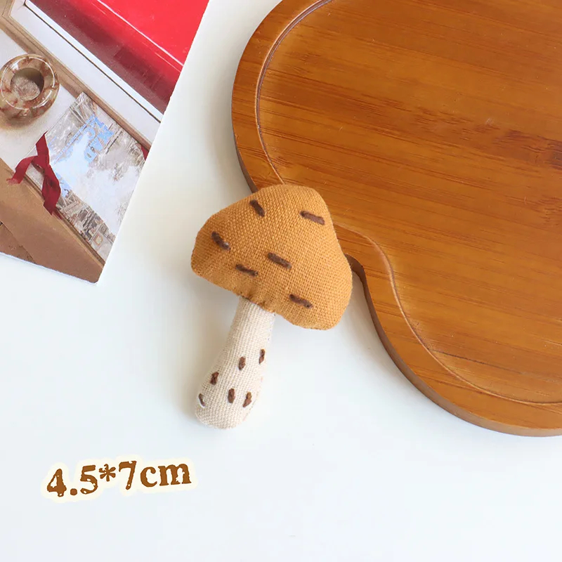 Whimsical Linen Character Brooch (19 Designs) - Ice Cream Cake