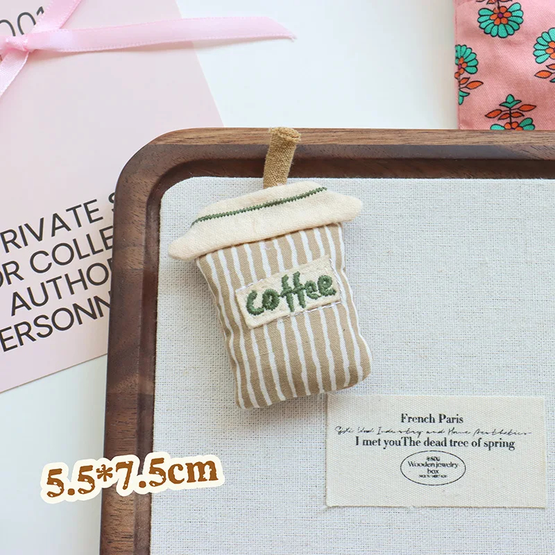 Whimsical Linen Character Brooch (19 Designs) - Ice Cream Cake