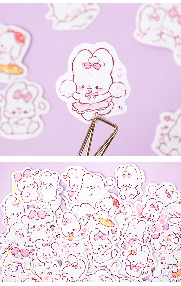 Cutie Bunny Sticker Set (45 Stickers)