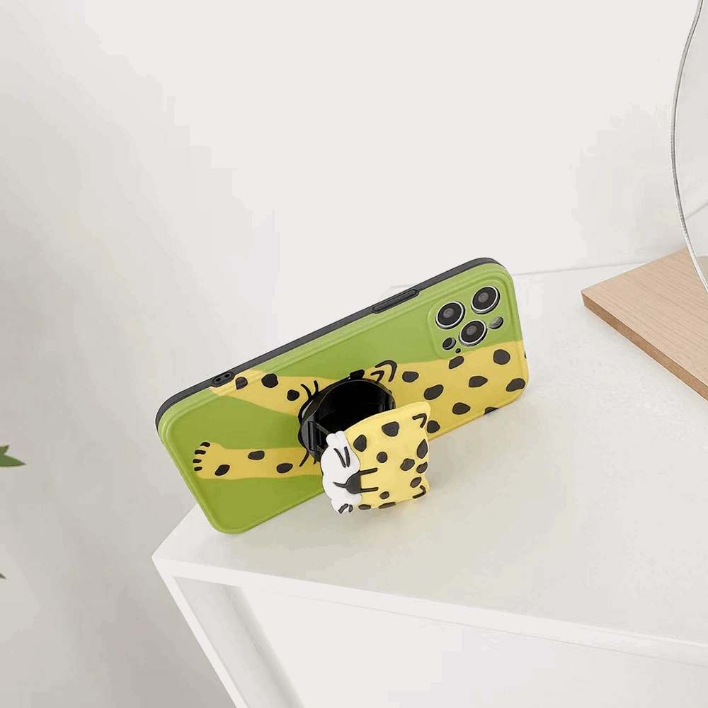 3D Leopard iPhone Case