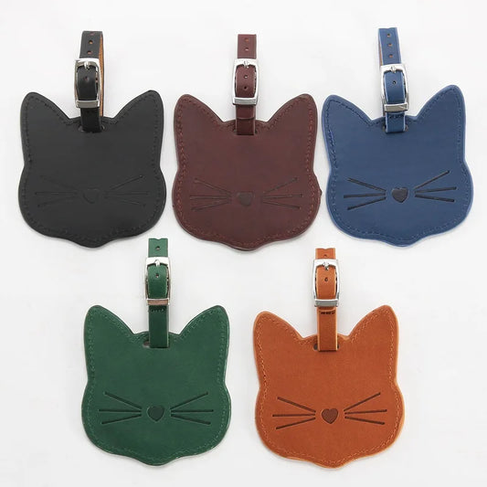Cat Face Luggage Tag (5 Colours) - Ice Cream Cake