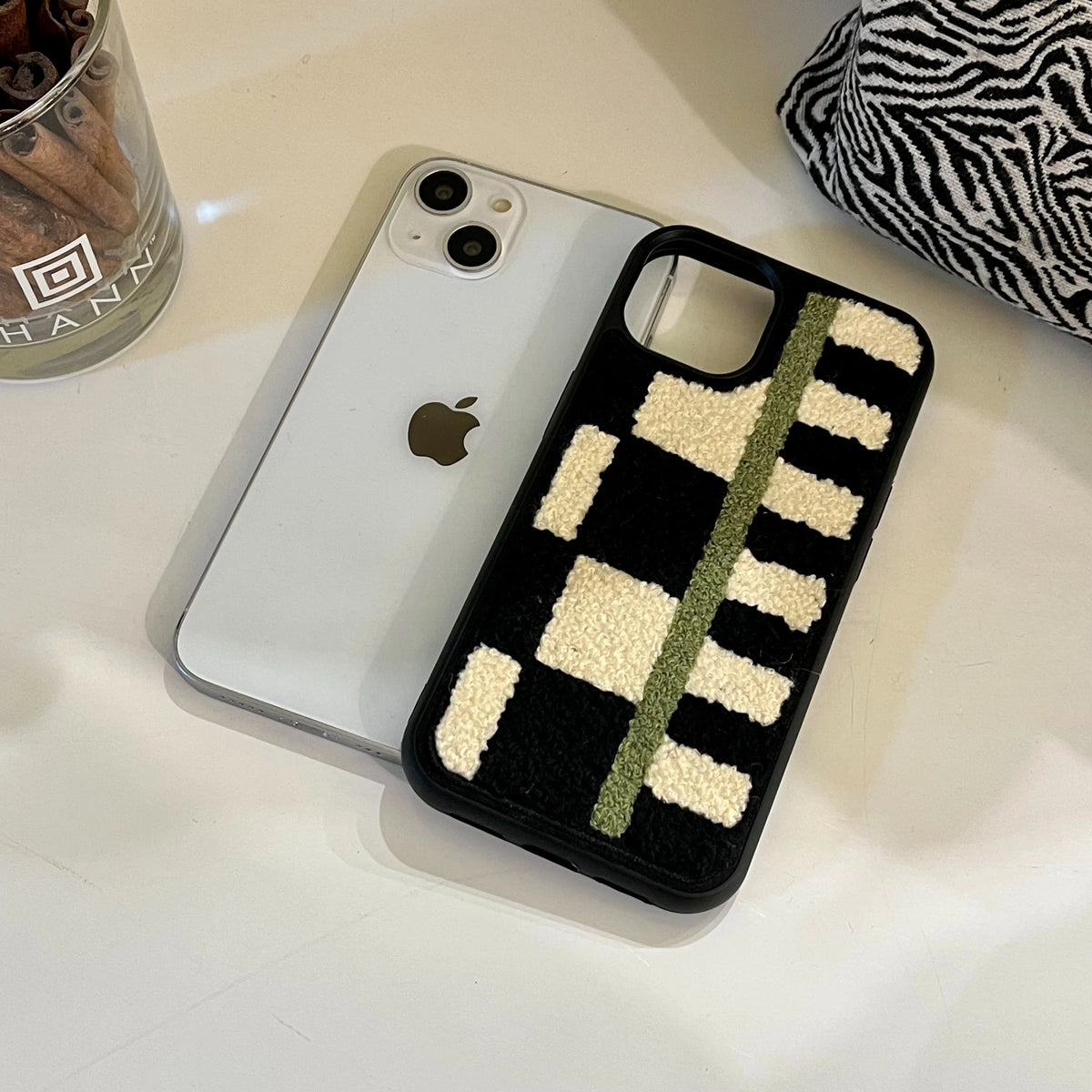 Teddy Checkerboard iPhone Case