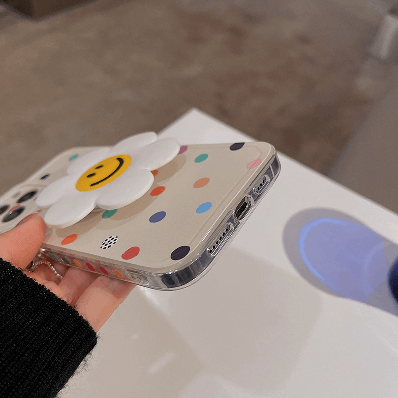 3D Daisy Confetti iPhone Case