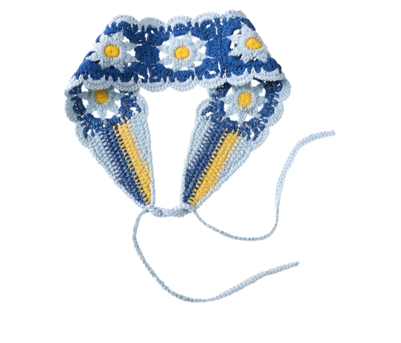 Pop Colour Crochet Flower Headband (6 Colours)