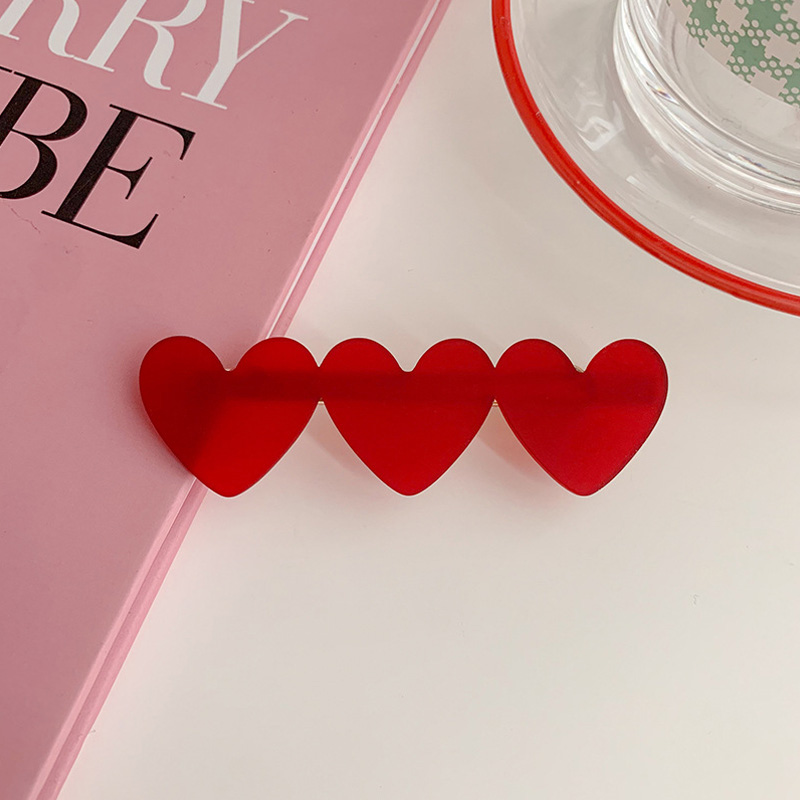 Row of Hearts Hair Clips (2 Designs)