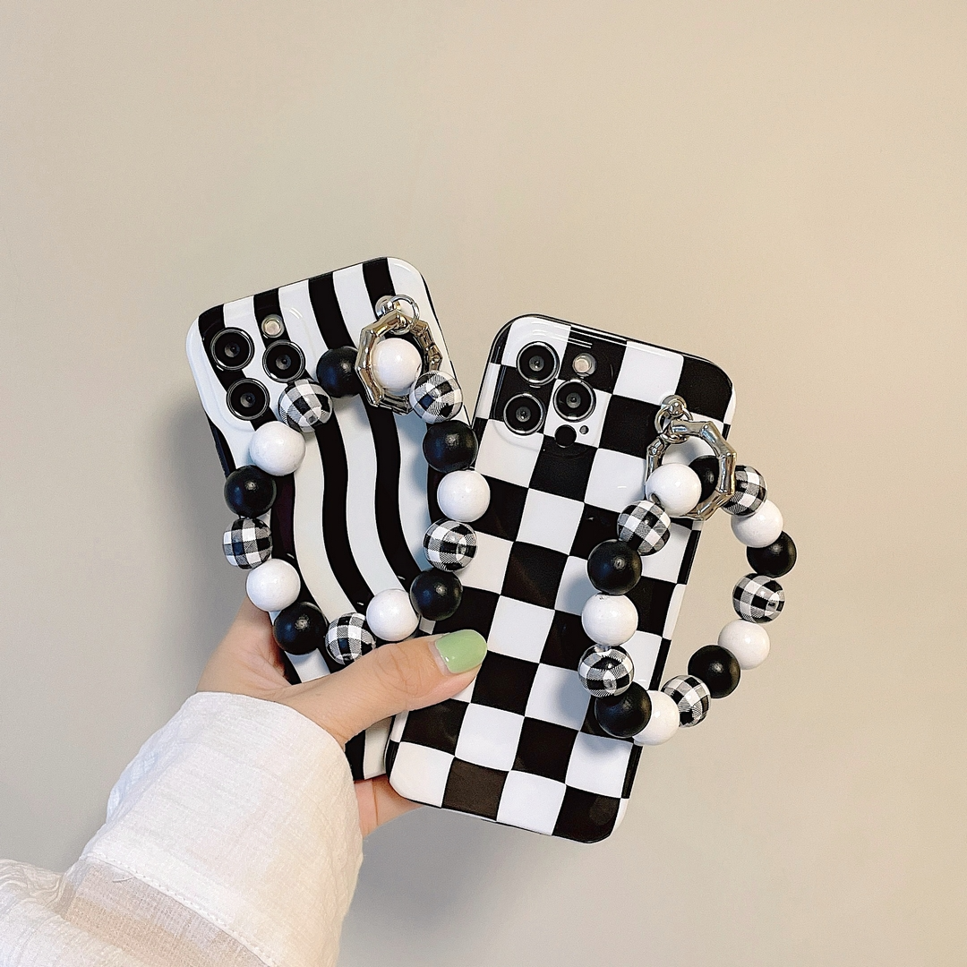 Checkerboard iPhone Case with Wrist Strap (3 Designs)