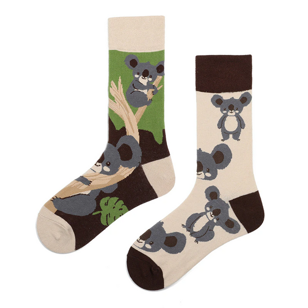 Mismatched Ankle Socks: Koalas