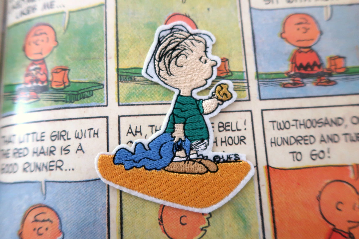 Linus van Pelt Snoopy Peanuts comic embroidered patch/appliqué