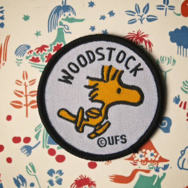 Snoopy Embroidery Patch // Little bird Woodstock from the Peanuts comics embroidered patch badge appliqué