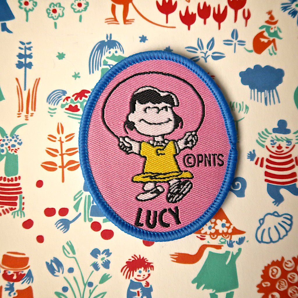 Snoopy Embroidery Patch // Lucy van Pelt from the Peanuts/Snoopy comics embroidered patch badge appliqué