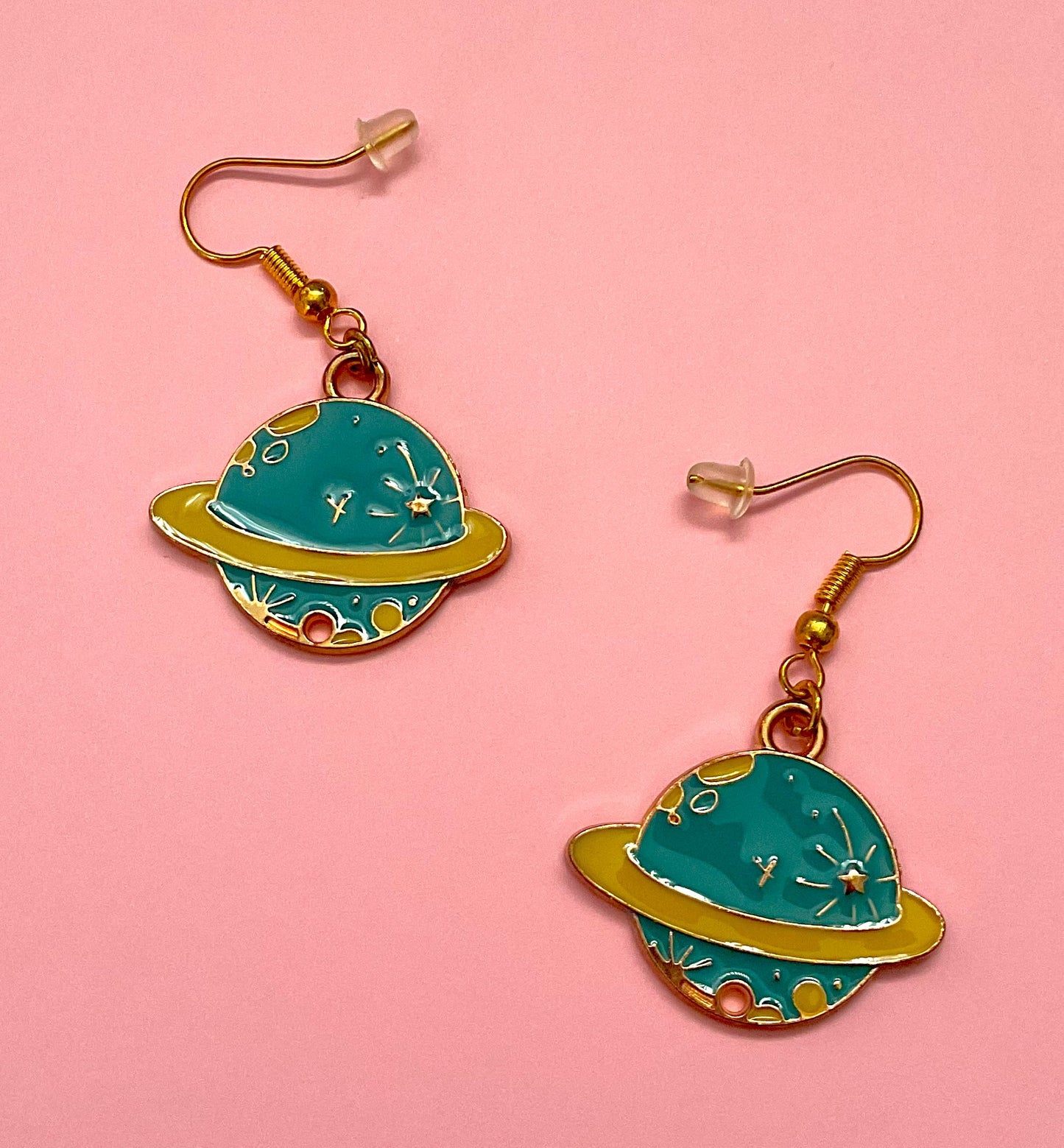 Dangly Planet Earrings - Ice Cream Cake