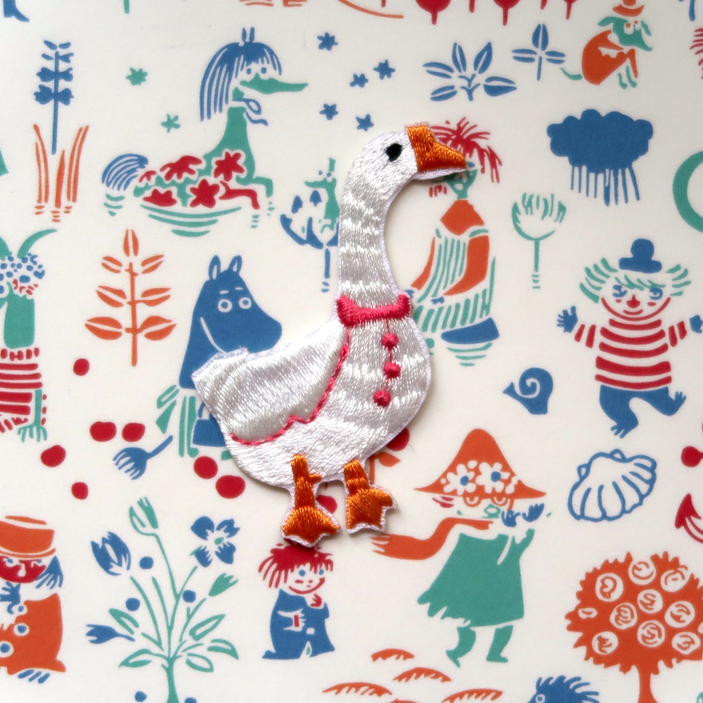 Cutie Goose Embroidered Iron-On Patch