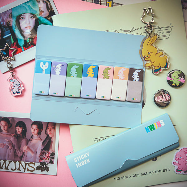 NewJeans Tokki/Bunny Mascot K-pop Sticky Tab Notes (210 Tabs, 7 Designs)