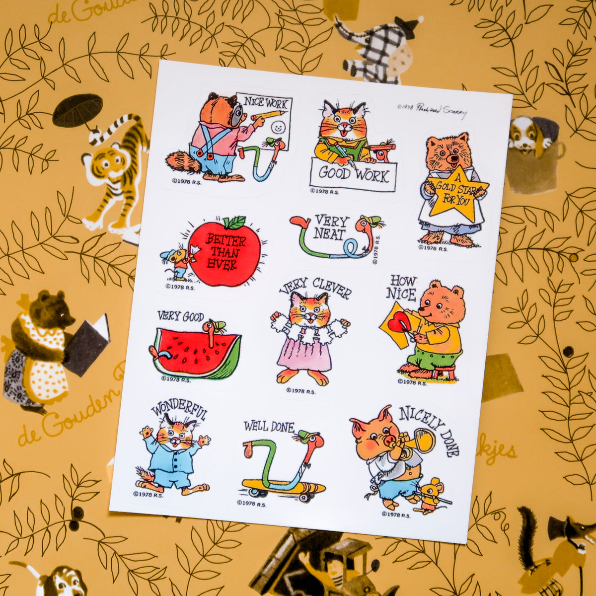 Richard Scarry Stickersheet // Richard Scarry Busytown Reward Stickers ...